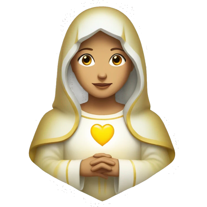 holy mary heart emoji