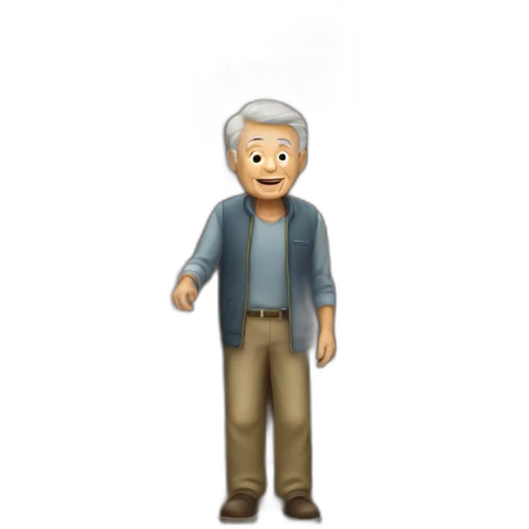 Old man at door emoji