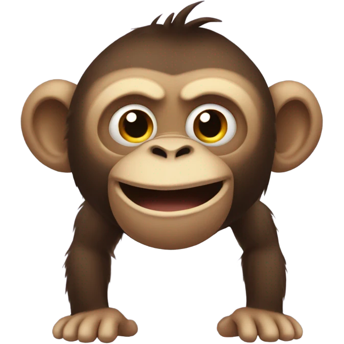 Huge feet monkey emoji