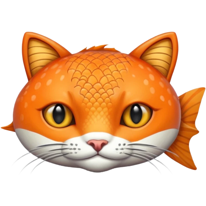 make a salmon with cat ears emoji