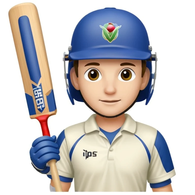 Test batsman emoji