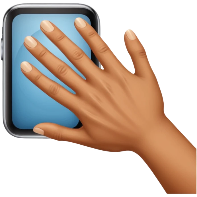 back of veiny fist rearview emoji