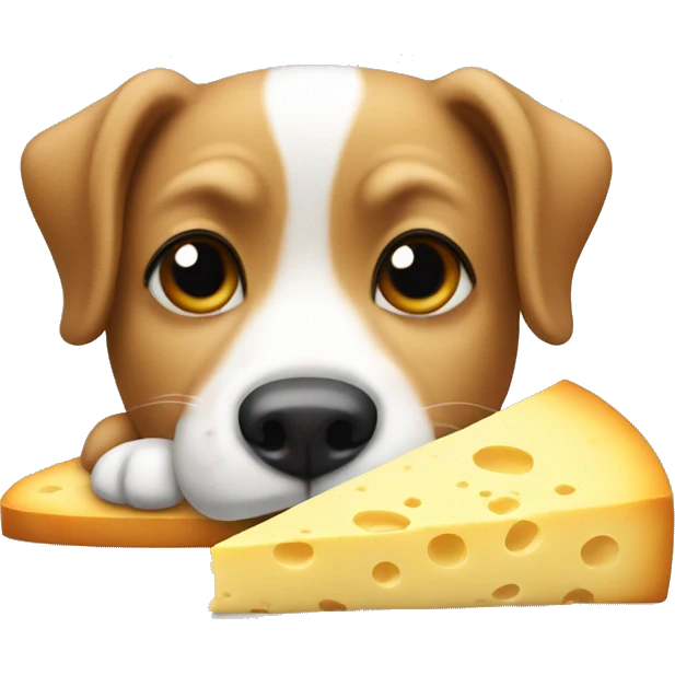 dog on a cheese slice  emoji