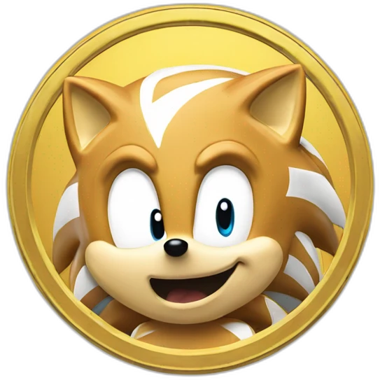 Sonic the Hedgehog coin emoji
