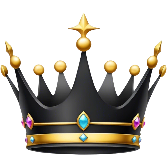 Black crown emoji