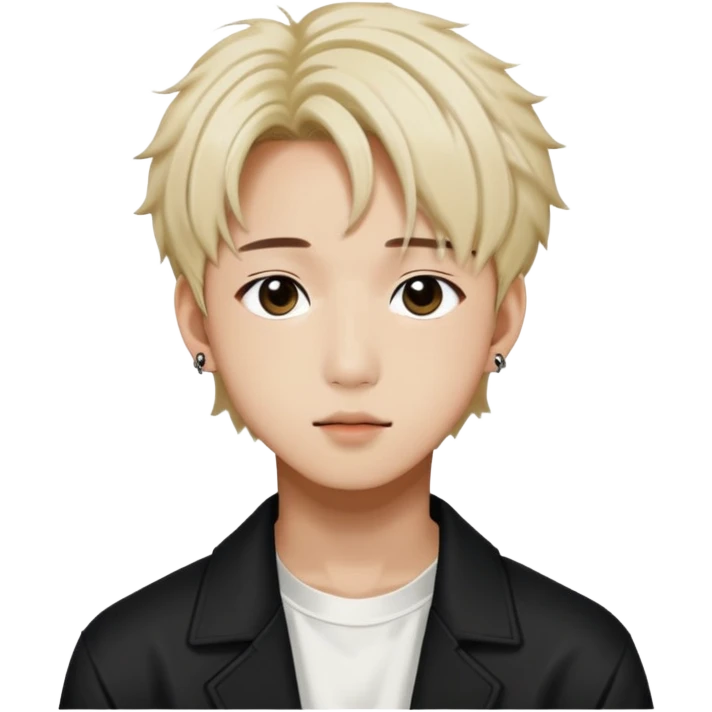 Bang Chan from Stray Kids, K-pop idol emoji