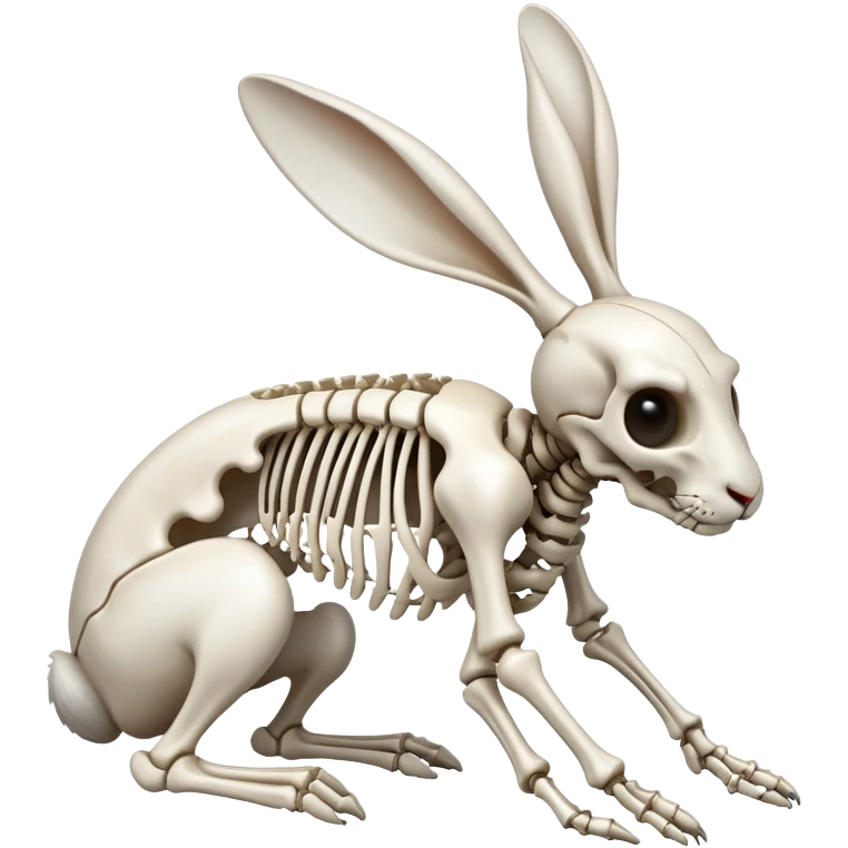 Rabbit skeleton emoji