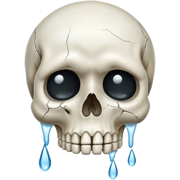skull crying emoji