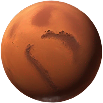 Mars planet emoji