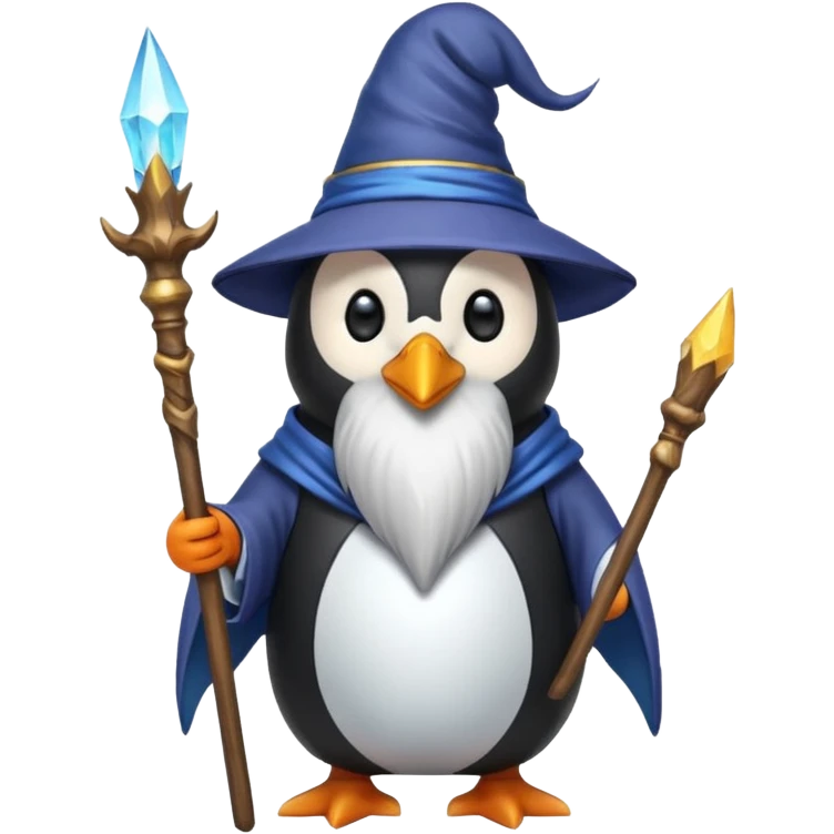 Penguin Wizard emoji