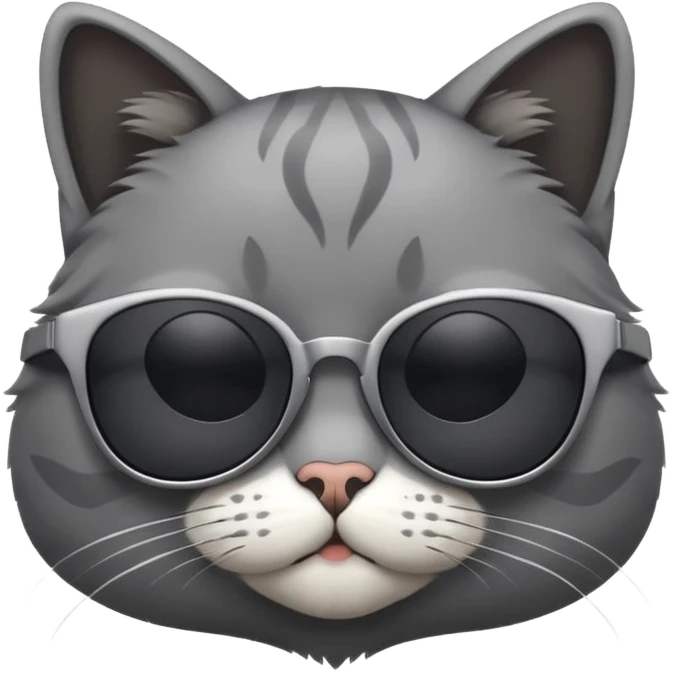 Cat wearing sunglasses emoji