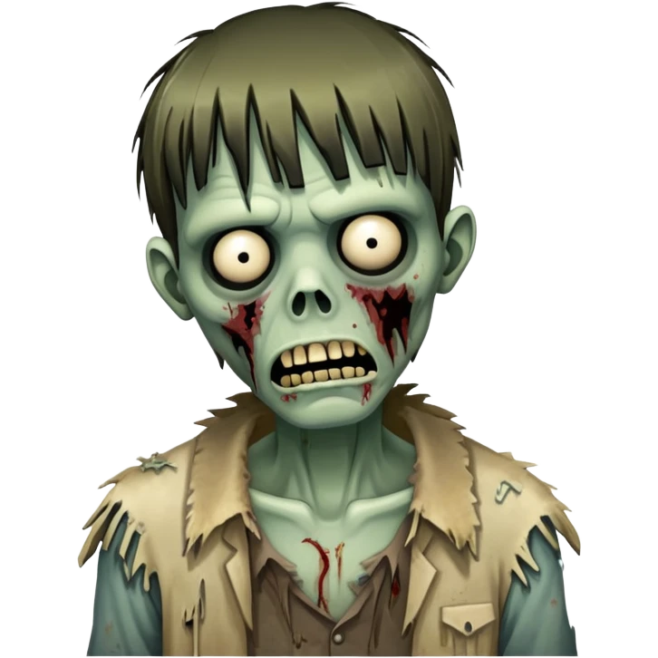 zumbi com franja emoji