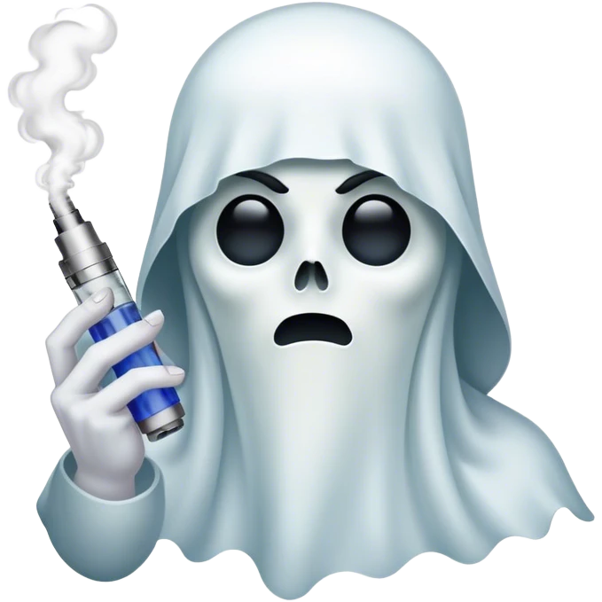 Ghost is vaping  emoji