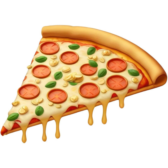 Pizza with gold emoji