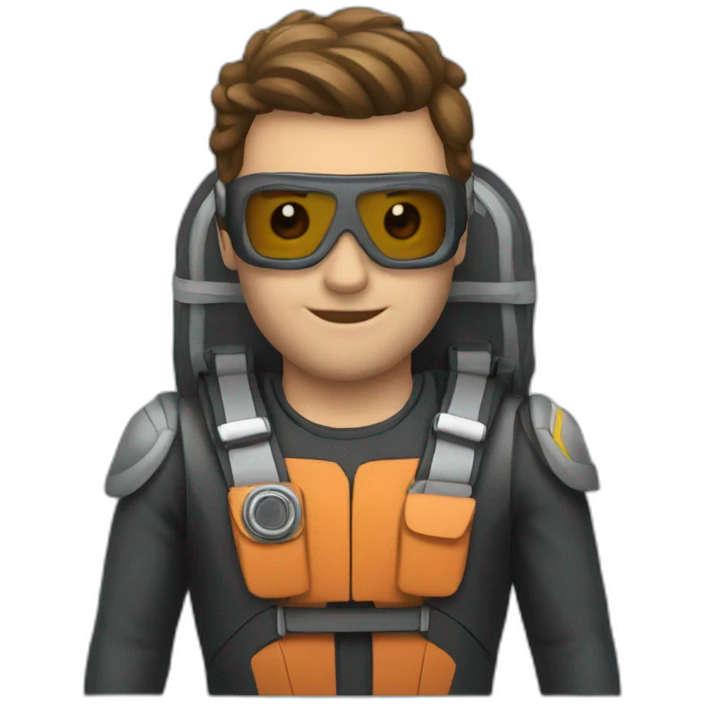 suit man jetpack emoji