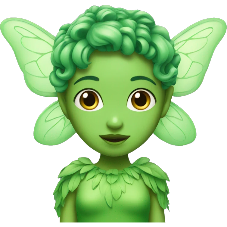 Green fairy emoji