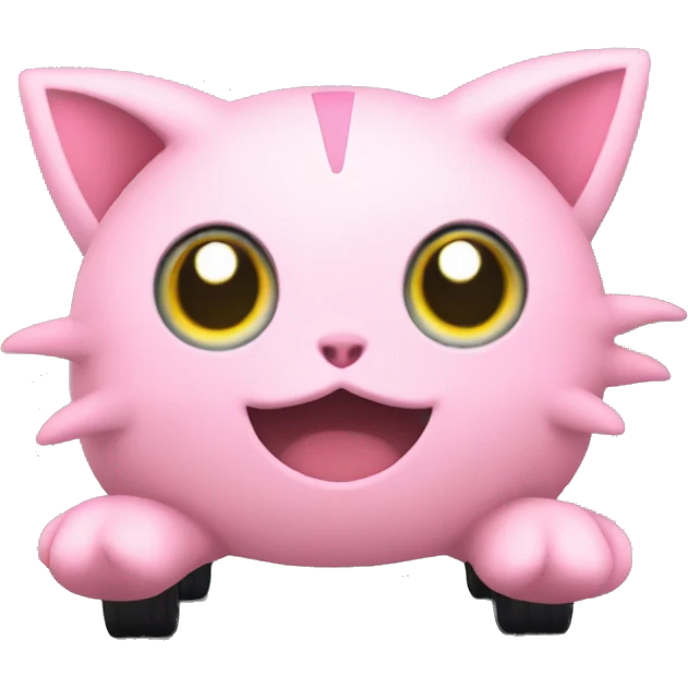 Jigglypuff driving emoji