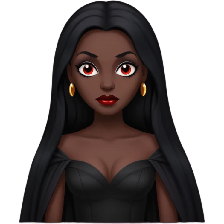 vampira negra emoji