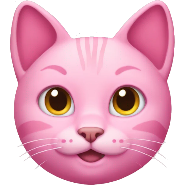 Pink cat emoji