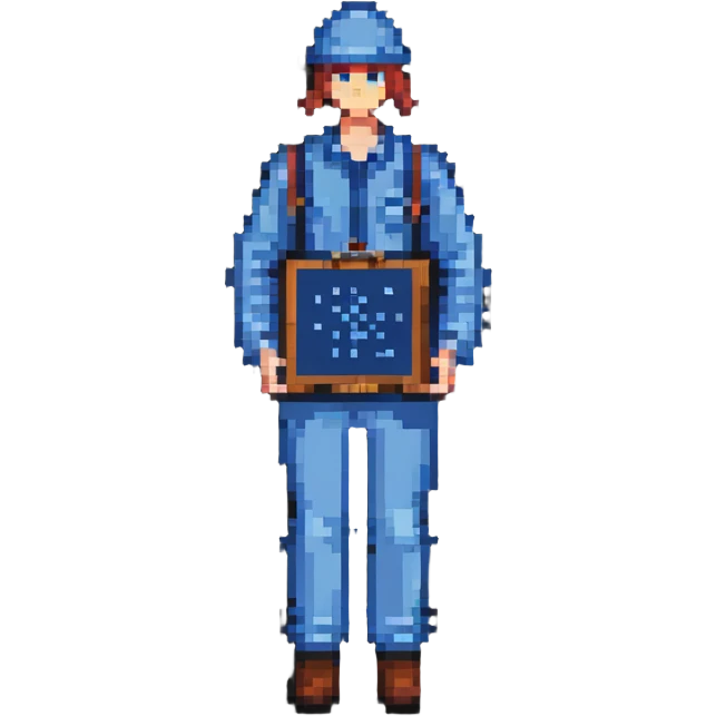 person holding a blueprint emoji