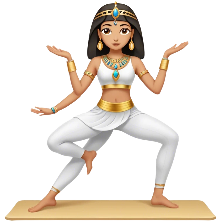 fullbody egyptian pilates princess emoji