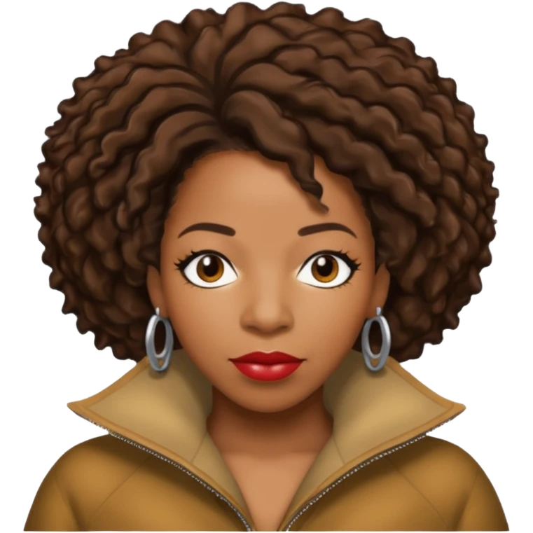 Macy Gray with dark brown hair emoji