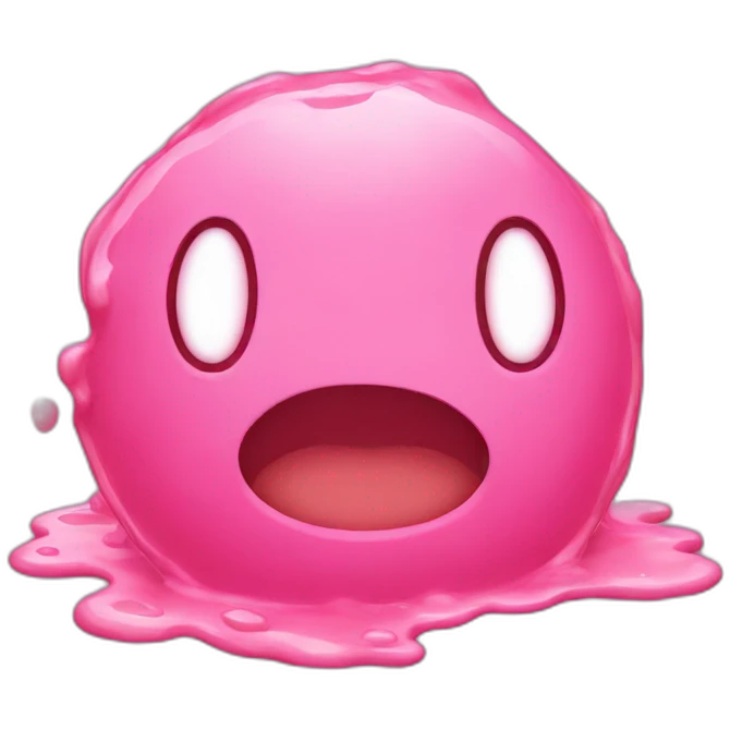 Melted kirby emoji