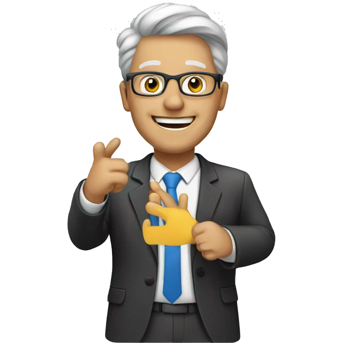Celebrating a hired candidate emoji