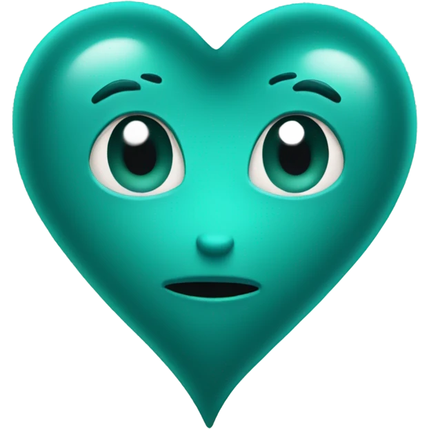 Teal heart emoji