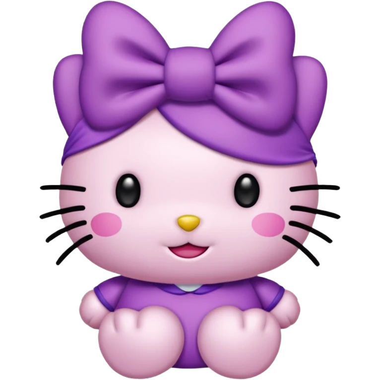 Hellokitty lila emoji