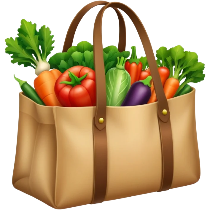 a bag of vegetables emoji