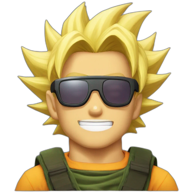 Super Saiyan-Wearing Glasses-Kakarot emoji