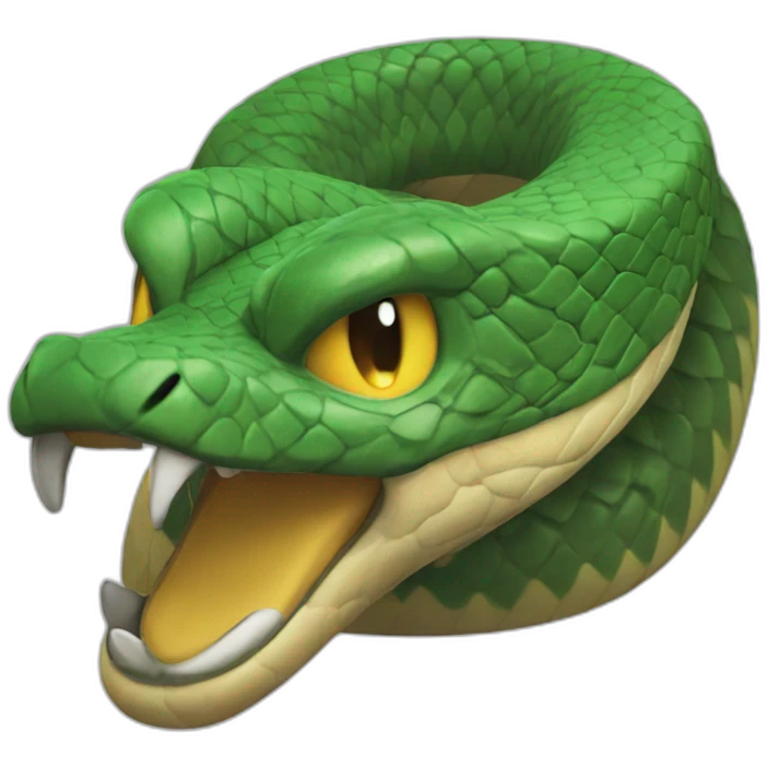 A twitch emote of a snake angry emoji