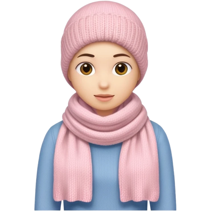 Light pink scarf emoji
