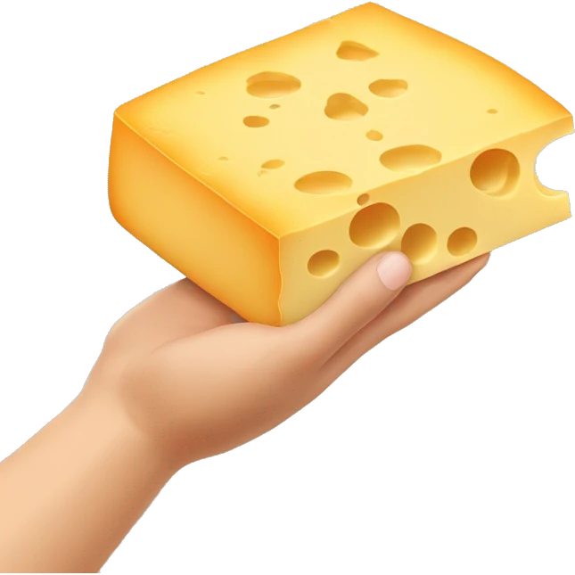 hand held cheese greater emoji