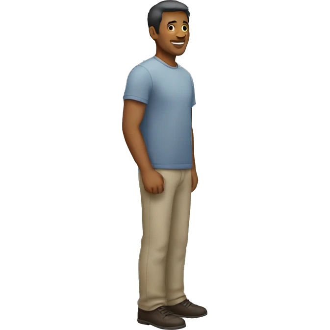 man in full growth emoji