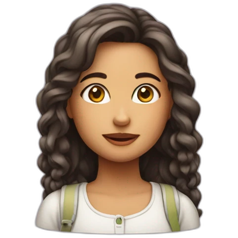 menina com cara de palhaço emoji