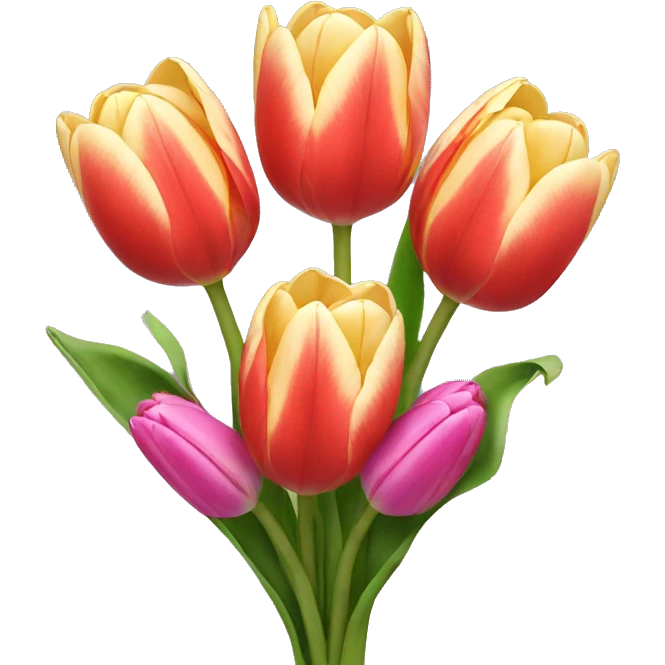 tulip bouquet  emoji