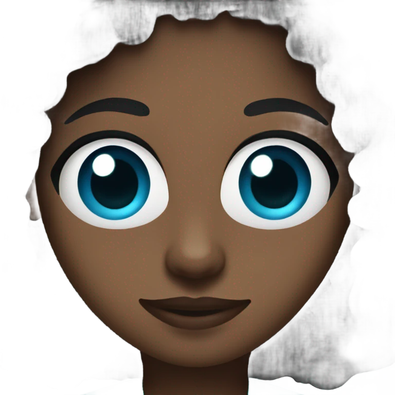 woman dark skin long dark curly hair with a doctor uniform emoji