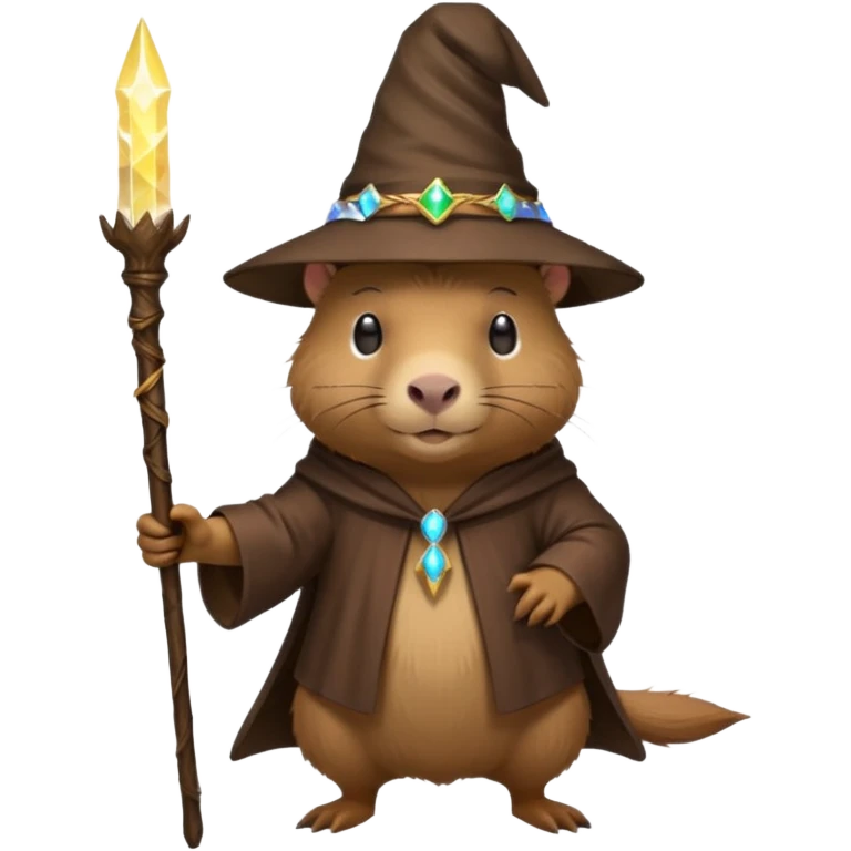 A capybara wizard emoji