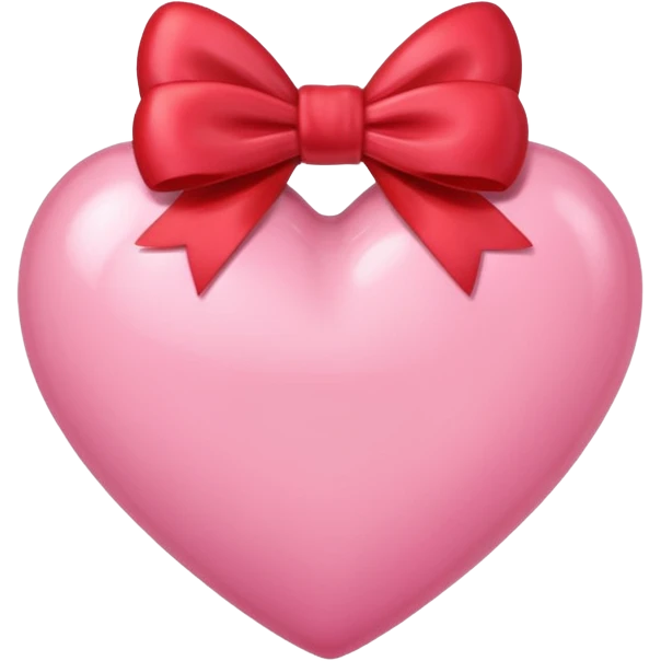 A pink heart with bow emoji