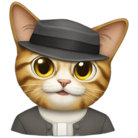 dwight schrutte with a cat emoji