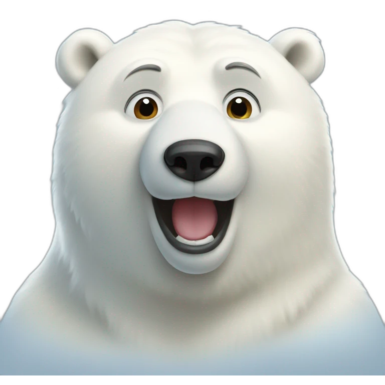 happy polar bear emoji