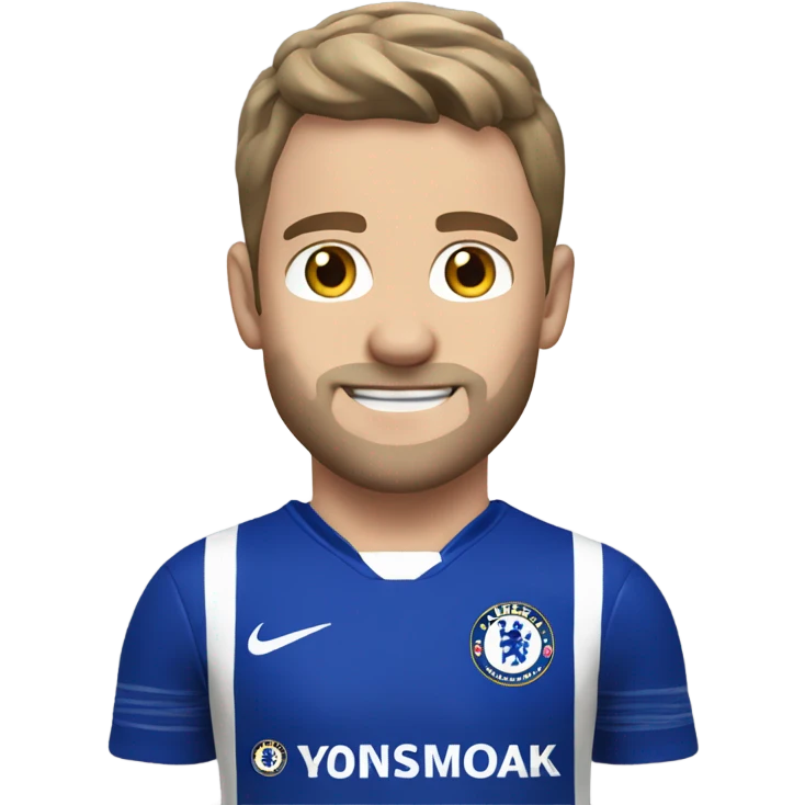 Cole palmer in a Chelsea kit emoji