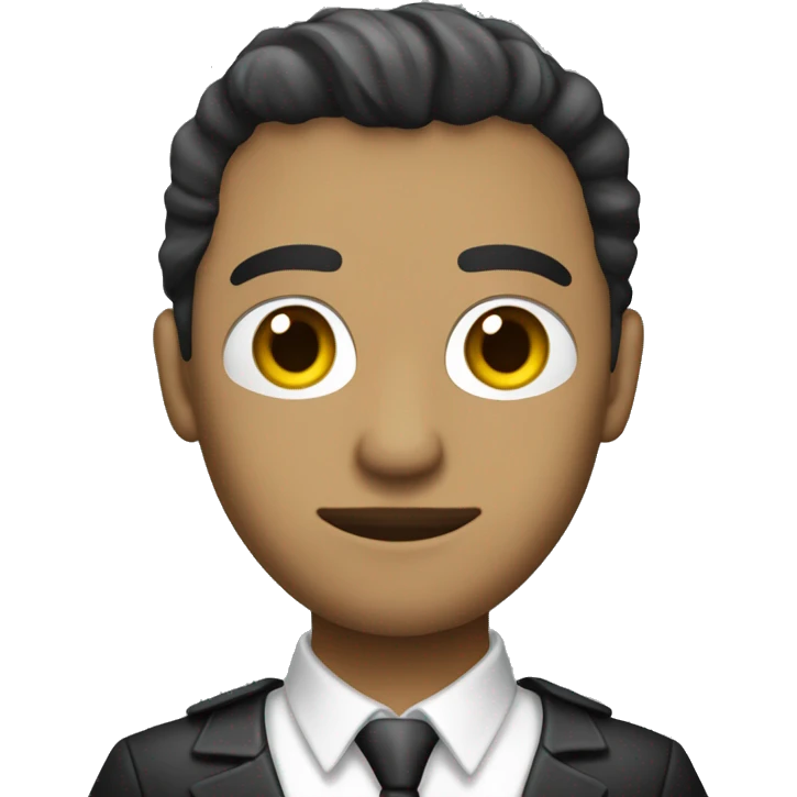 criminalista con su traje blanco y piel clara emoji