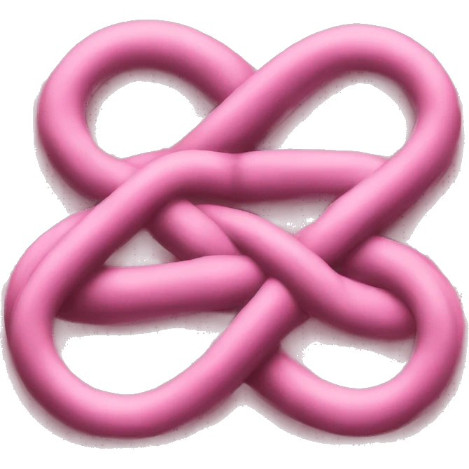 pink figure 8 knot emoji