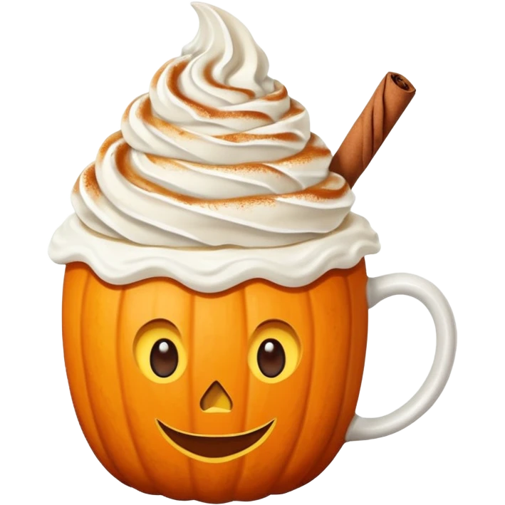 Pumpkin spice latte emoji
