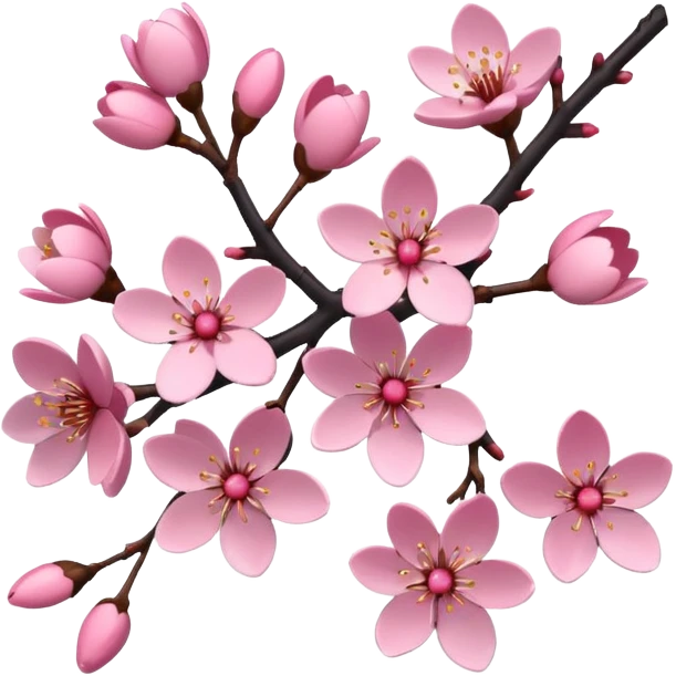 cute cherry blossoms around the outline of photo frame emoji