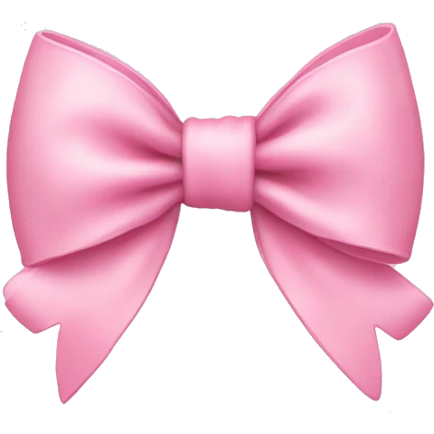 Baby pink bow  emoji