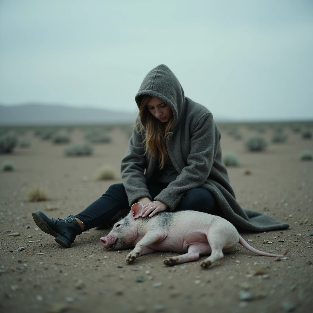 persona seduta su una panchina rotta in un parco deserto, espressione di disagio e frustrazione, atmosfera grigia e fredda, dettagli iperrealistici 4K emoji